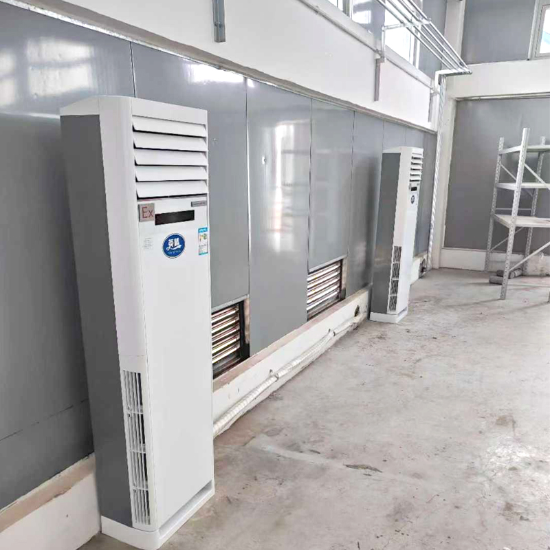 英腾3匹柜机安装现场